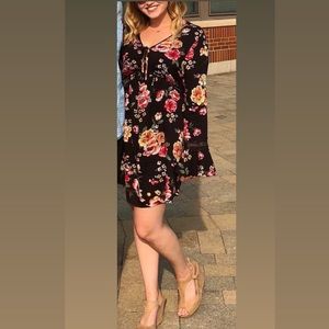 Target Floral Dress Size Medium with small cutouts